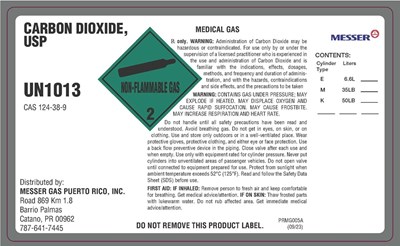 Carbon Dioxide Usp (Label Carbon Dioxide Usp D1)